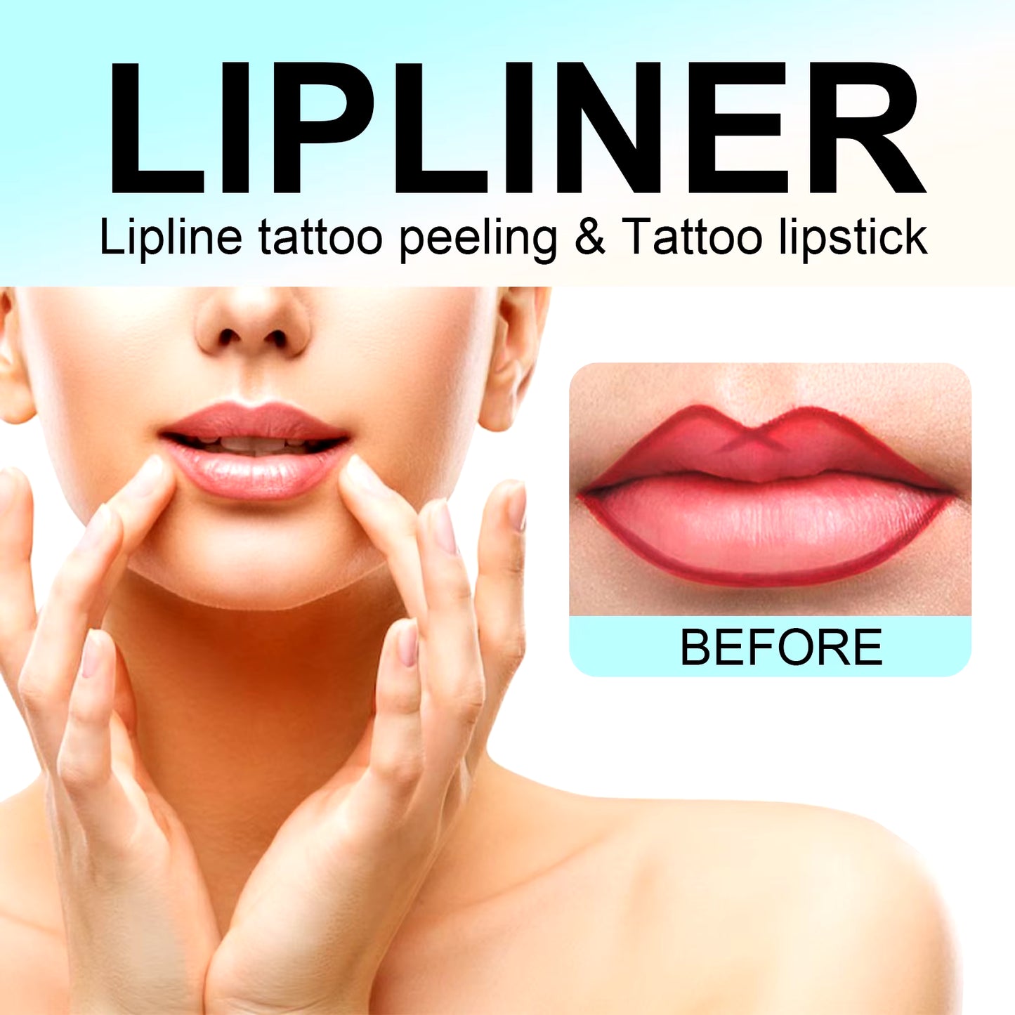 3 Colors Peel off Lip Liner Tattoo Waterproof Long Lasting Matte Velvet Lip Tint Sexy Red Contour Lips Make up Cosmetics